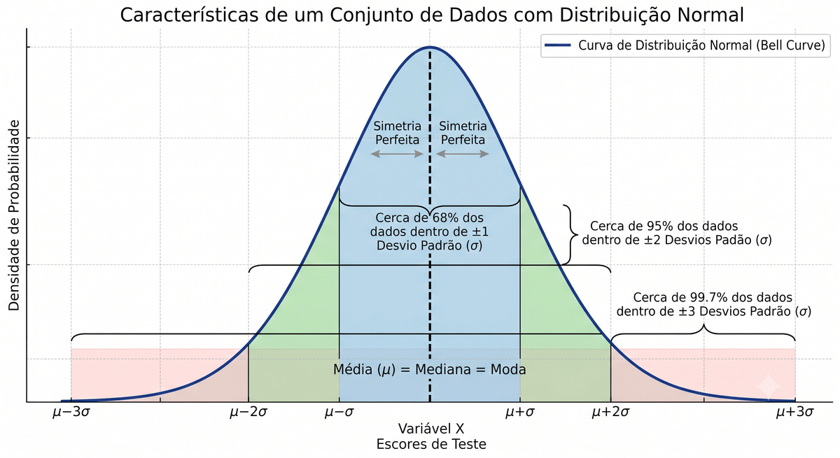 Caracteristicas da Curva Normal