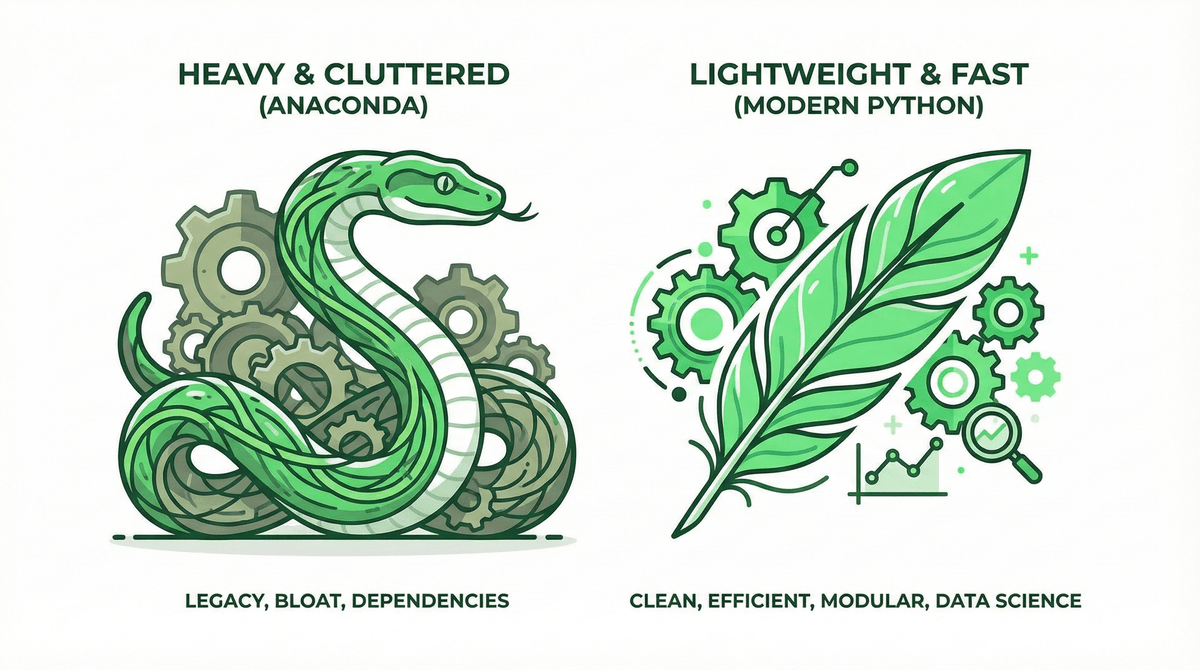Ciência de Dados no Python: Por Que Você Deveria Abandonar o Anaconda