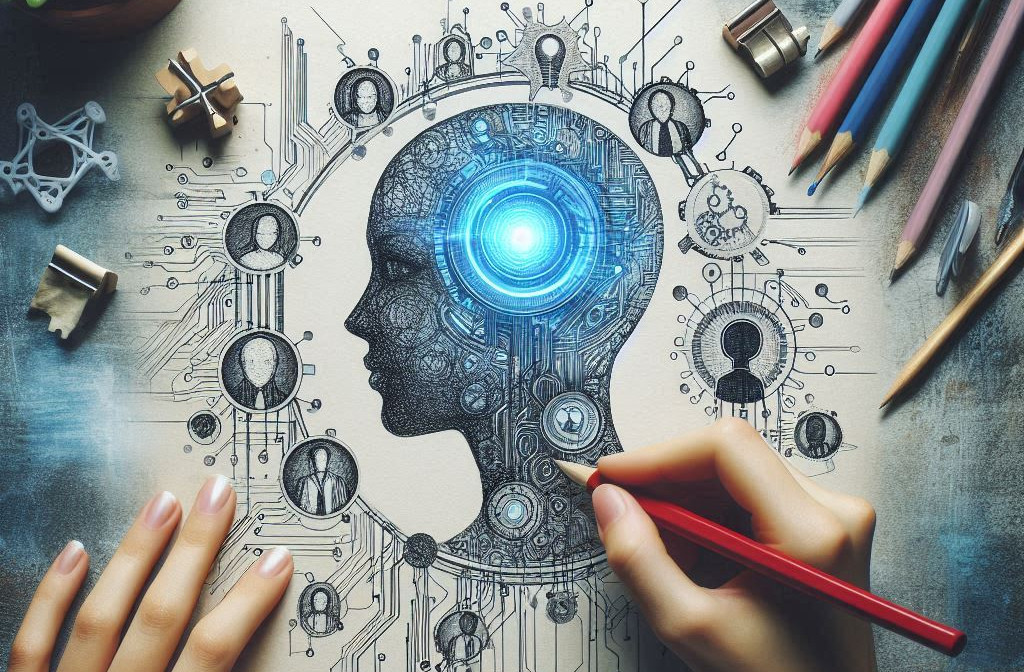 A city center generated by AI